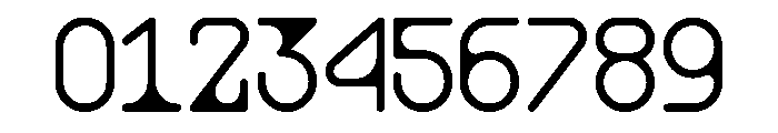 MFOddMono Regular Font OTHER CHARS