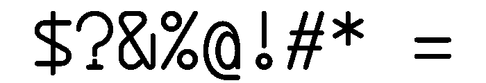 MFOddMono Regular Font OTHER CHARS