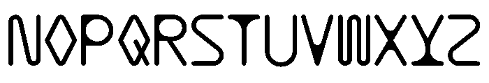 MFOddMono Regular Font UPPERCASE