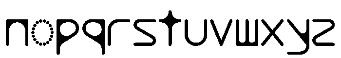 MFOddMono Regular Font LOWERCASE