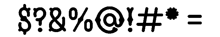 MFSkeleton Bold Font OTHER CHARS