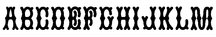 MFSkeleton Bold Font UPPERCASE