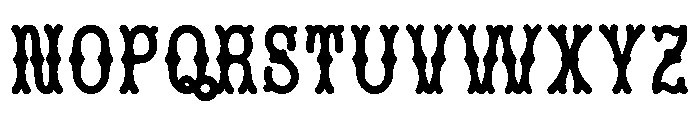 MFSkeleton Bold Font LOWERCASE