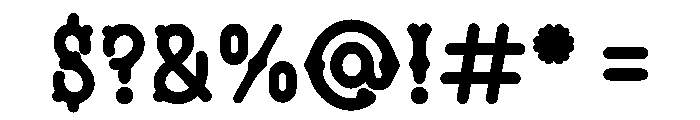 MFSkeleton Heavy Font OTHER CHARS