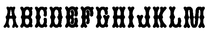 MFSkeleton Heavy Font UPPERCASE