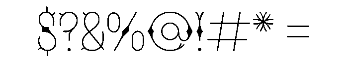 MFSkeleton Thin Font OTHER CHARS