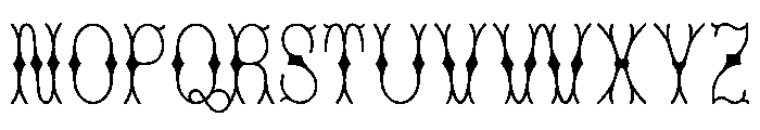 MFSkeleton Thin Font LOWERCASE