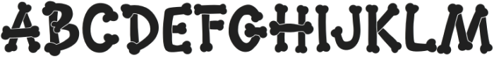MGF Bonezkul Regular otf (400) Font UPPERCASE