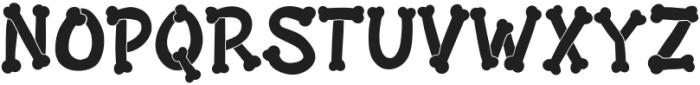 MGF Bonezkul Regular otf (400) Font UPPERCASE
