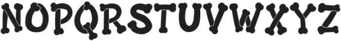 MGF Bonezkul Regular otf (400) Font LOWERCASE