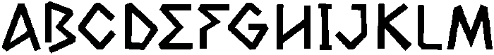 MGF Gromans Regular otf (400) Font UPPERCASE