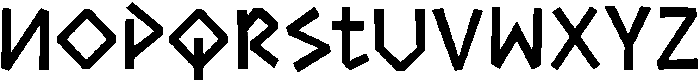 MGF Gromans Regular otf (400) Font LOWERCASE