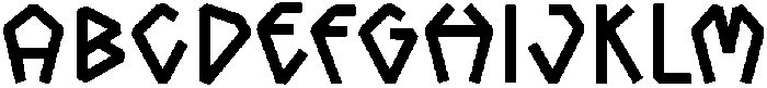 MGF Kronkeld Regular otf (400) Font UPPERCASE