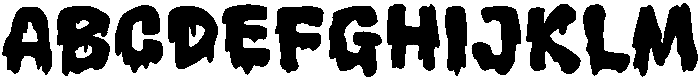 MGF Zombice Regular otf (400) Font UPPERCASE