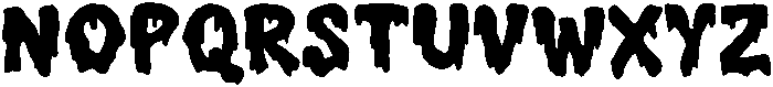 MGF Zombice Regular otf (400) Font UPPERCASE
