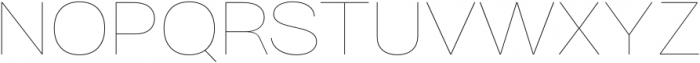 MGT Fugiat Hairline otf (100) Font UPPERCASE