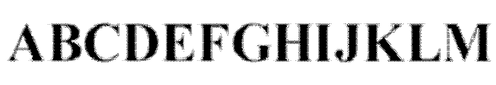 MGFT Times New Halftone Font UPPERCASE