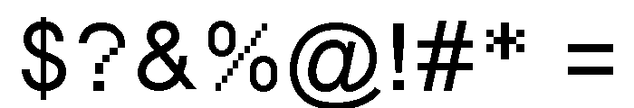 MGN Humble Font OTHER CHARS