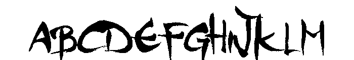 mgs4brush Font UPPERCASE