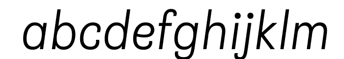 Brezel Grotesk LightItalic Font LOWERCASE