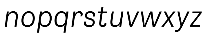 Brezel Grotesk LightItalic Font LOWERCASE