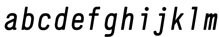 Generika Mono Italic Font LOWERCASE