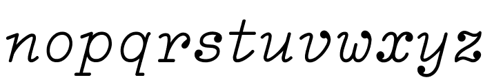 Lacrima Italic Regular Font LOWERCASE