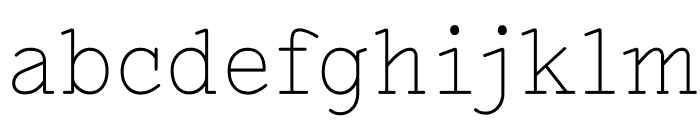 Lacrima Senza Light Font LOWERCASE