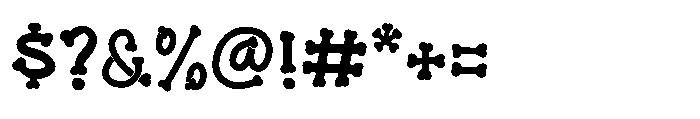 MGF Bonezkul Font OTHER CHARS