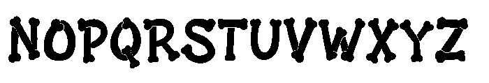 MGF Bonezkul Font UPPERCASE