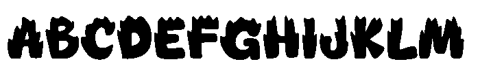 MGF Firechikns Font UPPERCASE