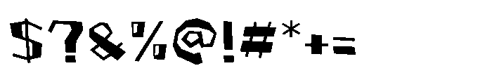 MGF Goblockie Font OTHER CHARS