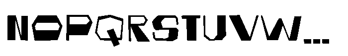 MGF Goblockie Font LOWERCASE