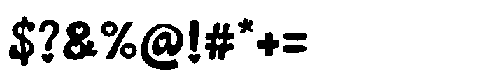 MGF Pinlock Font OTHER CHARS