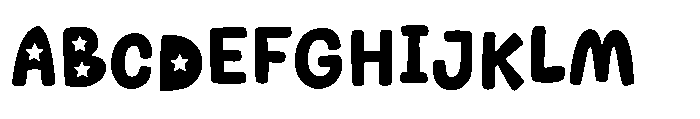 MGF Popstar Font UPPERCASE