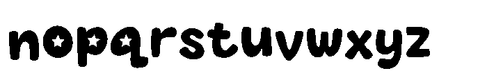 MGF Popstar Font LOWERCASE