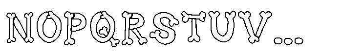 MGF Skul x lines Font UPPERCASE