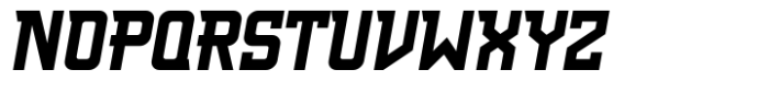 MGN Albiston Bold Oblique Font LOWERCASE