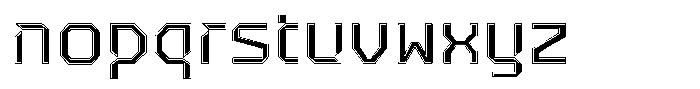 MGN Parallaxe Display Alt2 Font LOWERCASE
