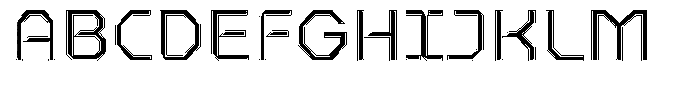 MGN Parallaxe Display Alt3 Font UPPERCASE