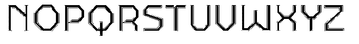 MGN Parallaxe Display Alt3 Font UPPERCASE