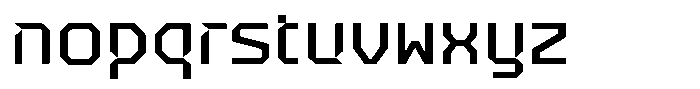 MGN Parallaxe Display Font LOWERCASE