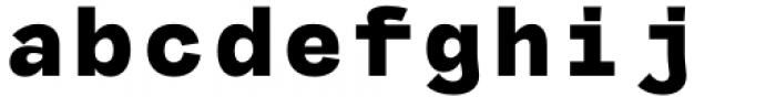 MGT Fugiat Black Mono Font LOWERCASE