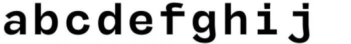 MGT Fugiat Bold Mono Font LOWERCASE