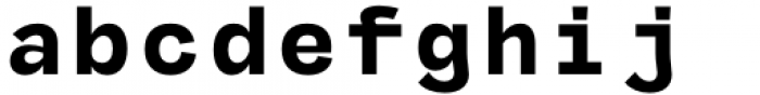 MGT Fugiat Extra Bold Mono Font LOWERCASE