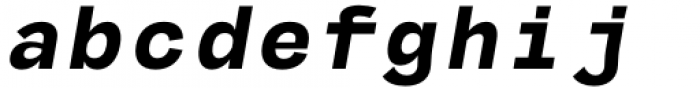 MGT Fugiat Extra Bold Tnals Mono Font LOWERCASE