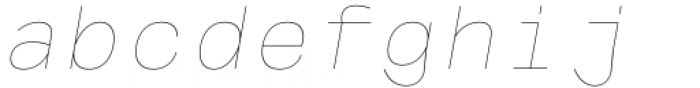 MGT Fugiat Hairline Tnals Mono Font LOWERCASE