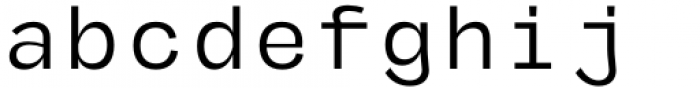 MGT Fugiat Regular Mono Font LOWERCASE
