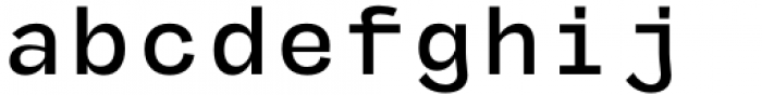 MGT Fugiat Semi Bold Mono Font LOWERCASE