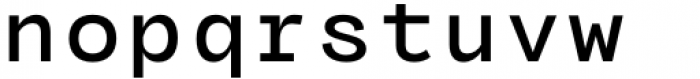 MGT Fugiat Semi Bold Mono Font LOWERCASE